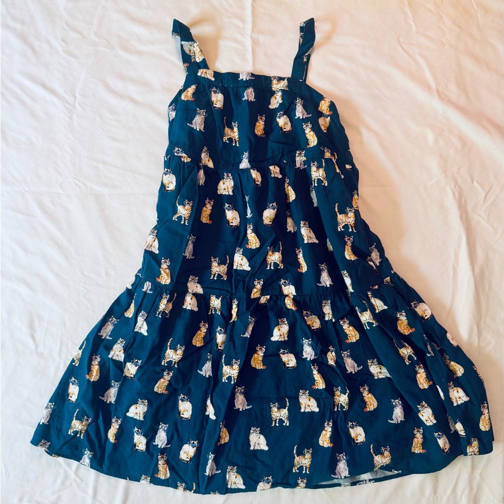 Paul & Joe Uniqlo Blue Cat Pattern Kids Dress